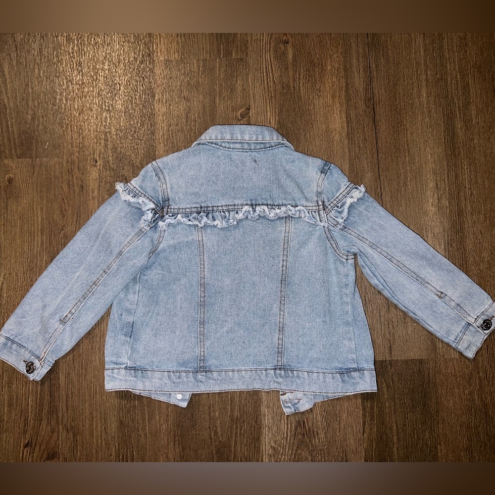 Denim Ruffle Mud Pie Jacket - Picture 2 of 3